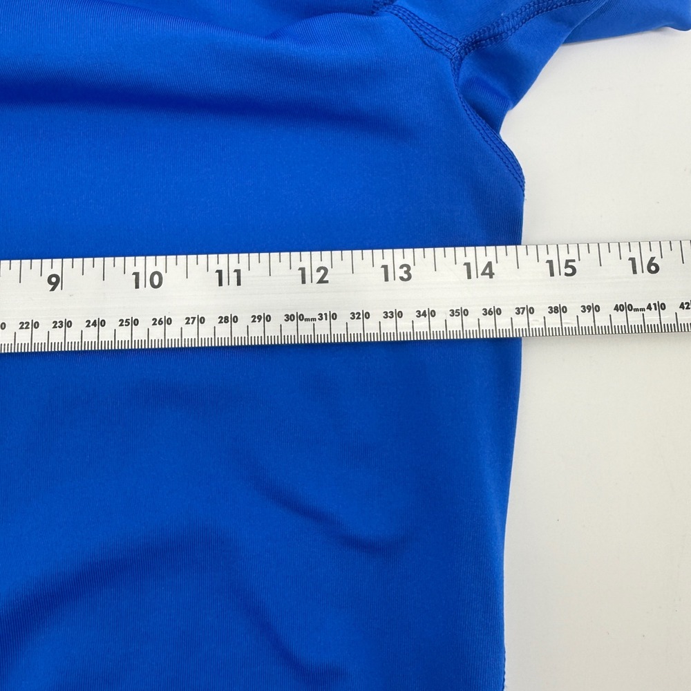 Nike Pro Dri-FIT Cowl Neck Long Sleeve Top Blue 620415-439 Womens Small - Picture 9 of 10